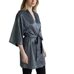 Victorias Secret Shimmer Pleated Kimono Robe - XS
